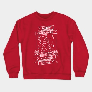 Merry Christmas Greeting Card Crewneck Sweatshirt